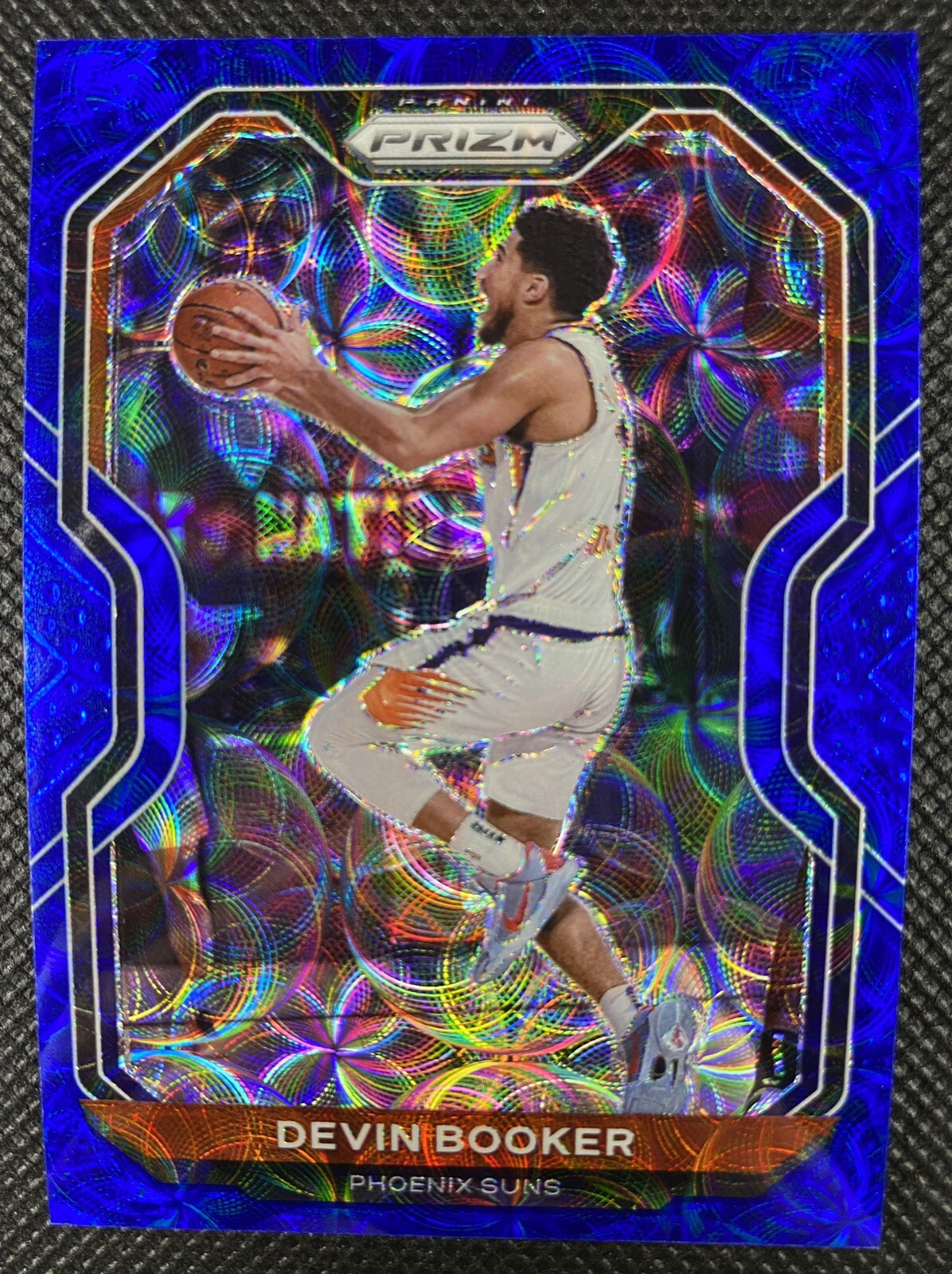 2020-21 Panini Prizm Devin Booker Blue Choice Scope Prizm /49 #214 Phoenix Suns