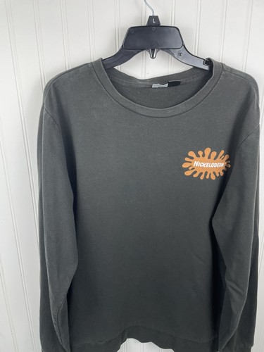 Sudadera Nickelodeon Rugrats Hey Arnold Negra Gráfica Cuello Redondo De Colección L - Imagen 8 de 10