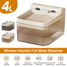 4L Automatic Pet Dog Cat Water Fountain Drinking Dispenser Wireless Pump