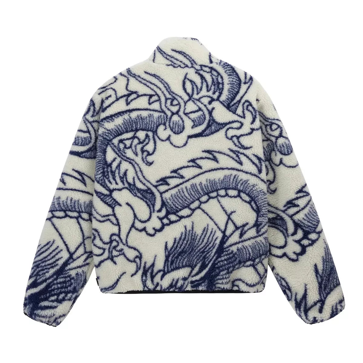格安販売の 希少Stussy Dragon Sherpa JacketLime ブルゾン