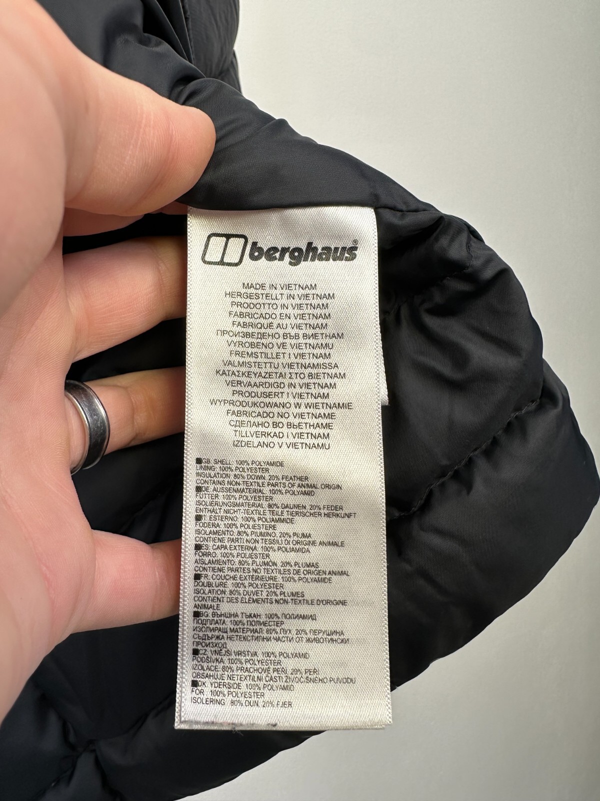 Berghaus Jacket Duck Down Pertex Quantum Women's Size 12 Hydrodown 600 Black image 7