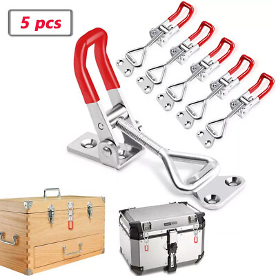 5PCS Adjustable Self-Locking Buckle Toggle Latch Clamp for Cabinet Box Tool Box