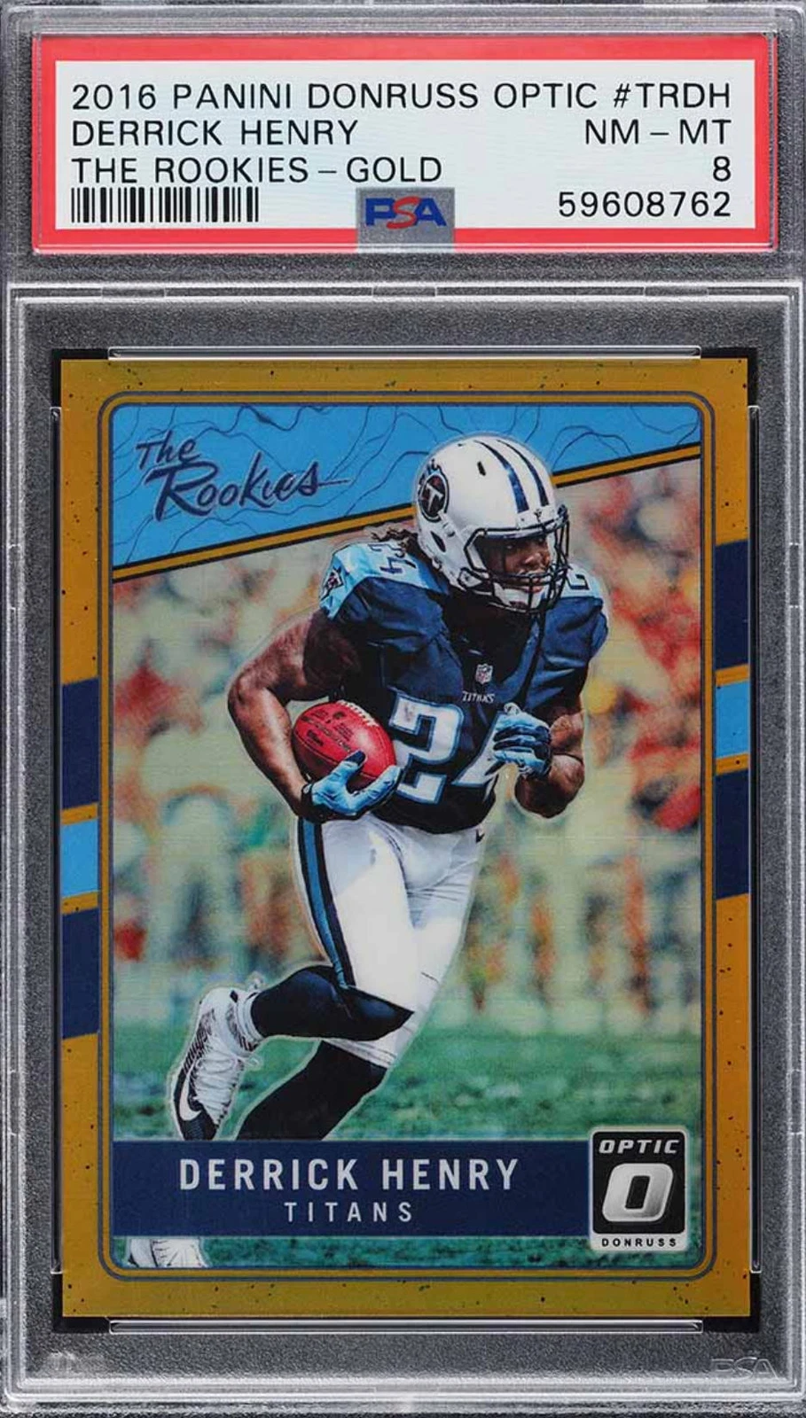 Derrick Henry Panini Donruss Optic the Rookies #TRDH Gold