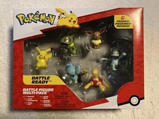 Pokemon Battle Figure Multi-Pack X6 Pikachu Axew Eevee Machop Shinx & Shuckle