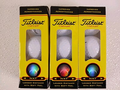 New (9) Titleist NXT Soft Compression Core White Golf Balls | eBay