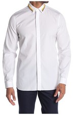 Valentino Men's Beaded Collar Shirt MSRP 758