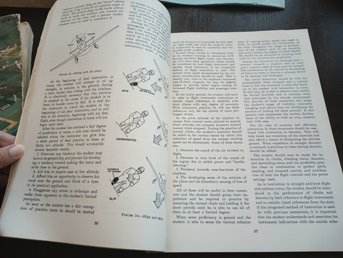Vintage Flight Manual Bundle-FAA Pilot's & Training Hdbk, AOPA Proc, Adv Manual - Foto 7 di 12