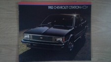 1983 Chevrolet Citation Sales Brochure Literature
