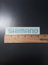 4.75" Shimano Decal/Sticker - Blue on Clear