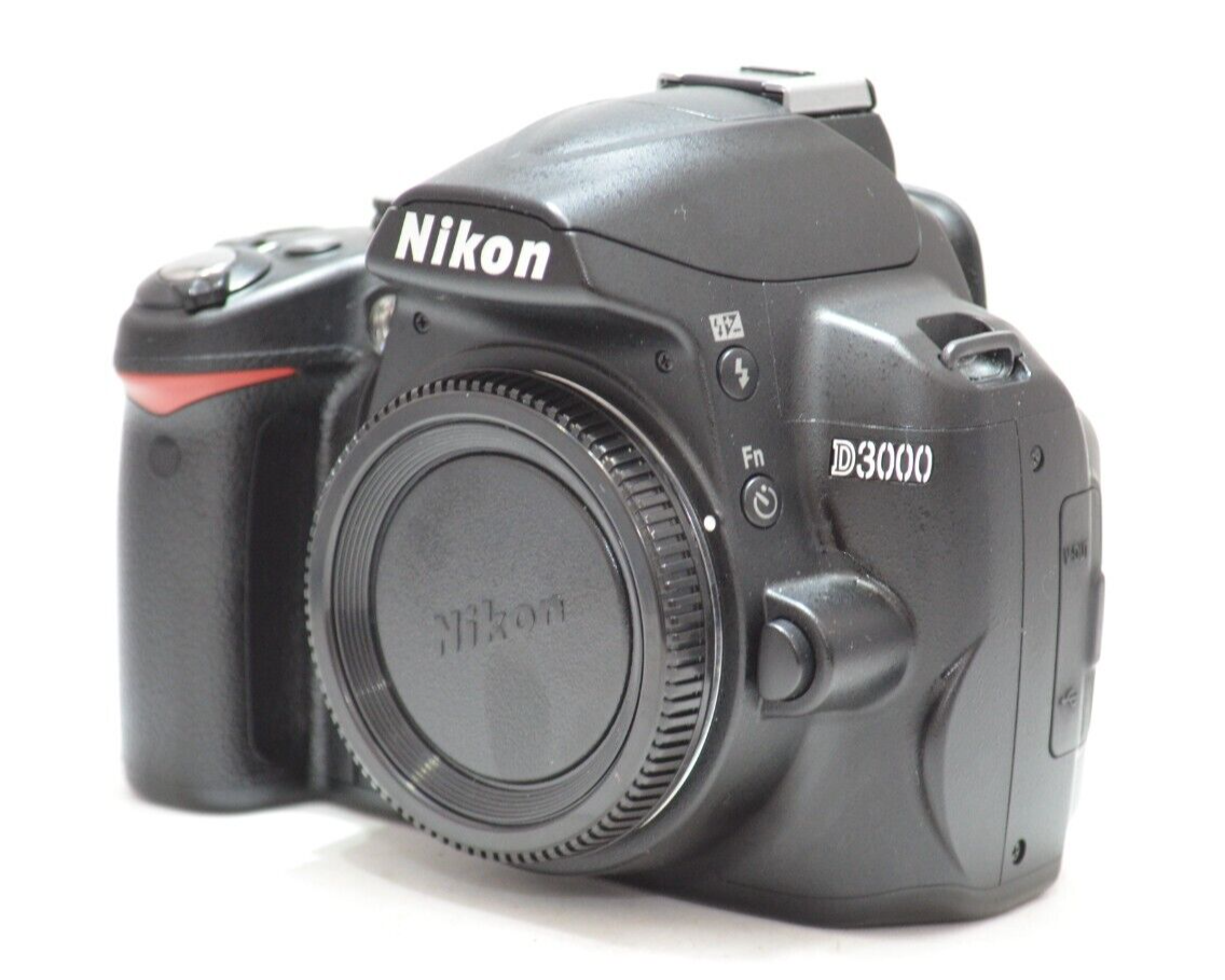 Nikon D D3000 10.2MP Digital SLR Camera - Black (Body Only