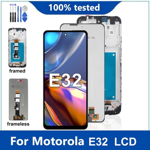 LCD Display Touch Screen Digitizer For Motorola Moto E32 Replacement w/ Frame - Picture 2 of 15