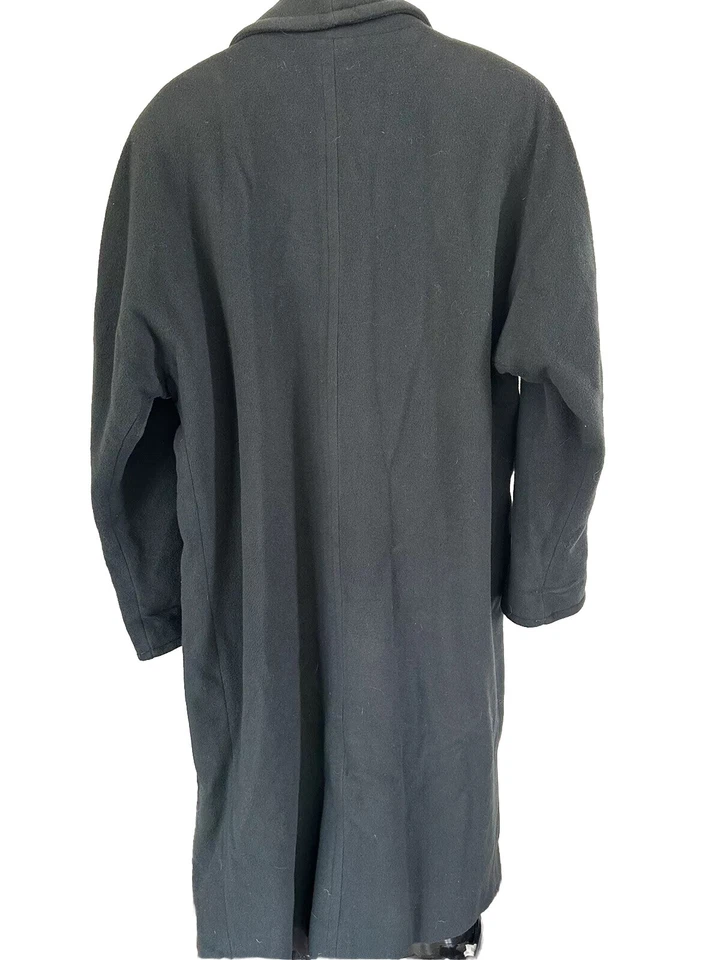 Abrigo negro para mujer Kristen Blake mezcla de lana cachemir 10P Foto 3 de 4