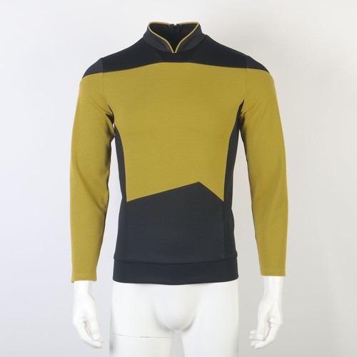 ST The Next Generation Picard Uniformes Rojos TNG Riker Data Camisas Insignia - Imagen 6 de 12