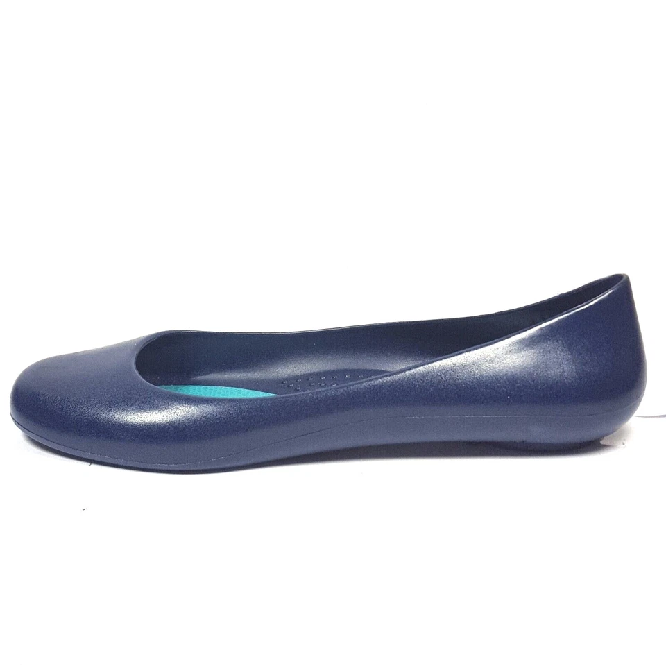 Oka B Womens Ballet Flats Blue Waterproof Comfort Casual Arch Support - Image 2 of 4