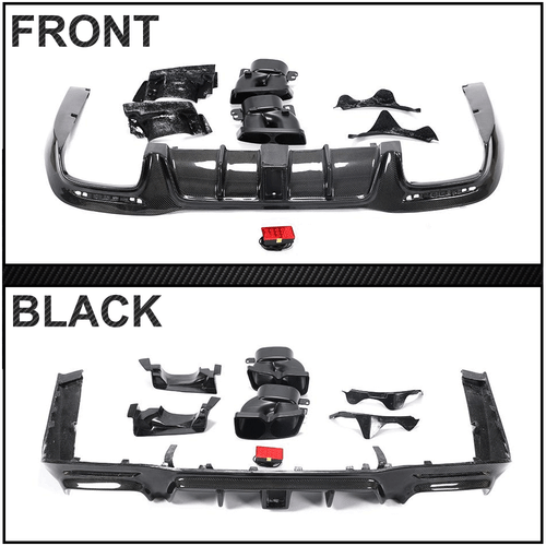Für Mercedes W222 S63 S65 AMG 18-20 Carbon Heckdiffusor Auspuffblenden Diffusor - Bild 9 von 10