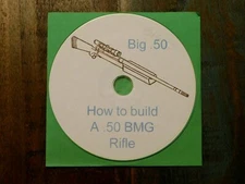 Big .50 Target Single Shot bolt action Rifle drawings in PDF on CD-ROM