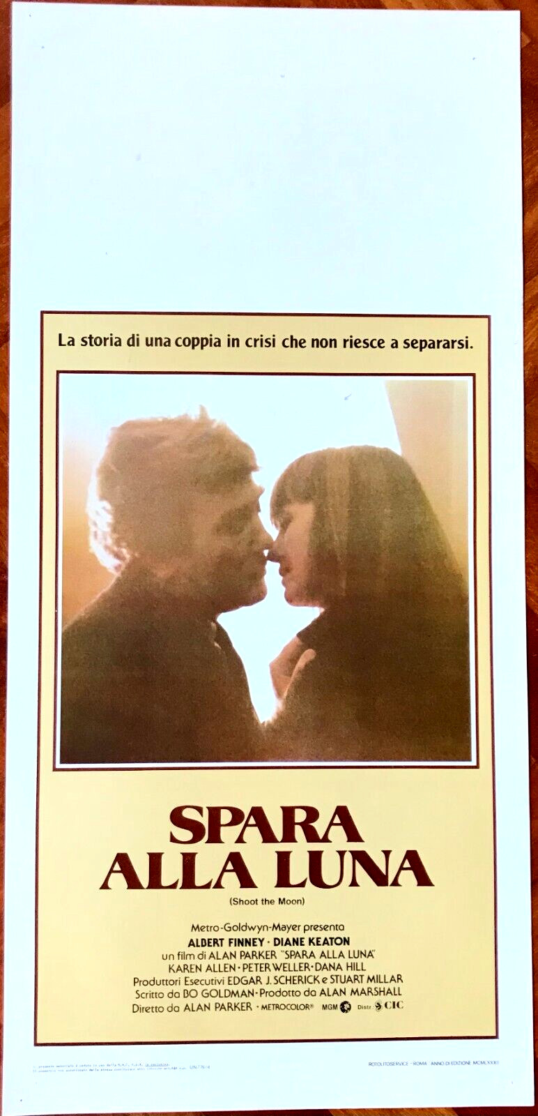Locandina originale film Spara alla luna (1982) - Regia di Alan Parker