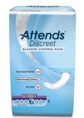 Attends Discreet Bladder Control Pads Ultimate, Heavy Abs., ADPULT - Pack of 20