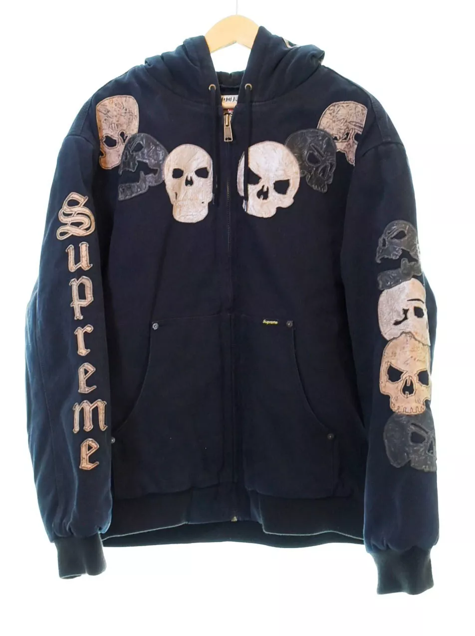 Veste de travail parka noire à capuche Supreme The Great China Wall taille L