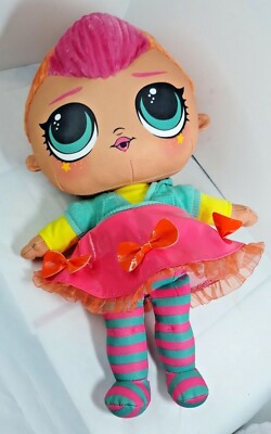 LOL Surprise Neon Red Hair Blue Eyes Large Huggable 18” Plush