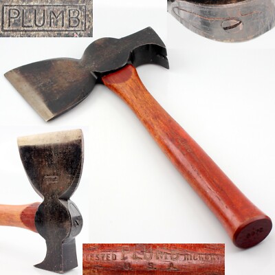 VTG PLUMB #2972 Carpenters Claw Hatchet Take Up Screw Wedge