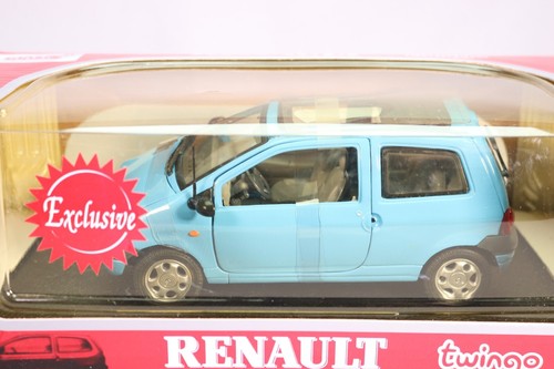 LJ777 ANSON 30341 1/18 1:18 Voiture Renault Twingo toit ouvrant bleu - Imagen 3 de 7