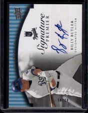 2008 Upper Deck Premier Signature Premier #BU Billy Butler Auto 42/45 KC Royals