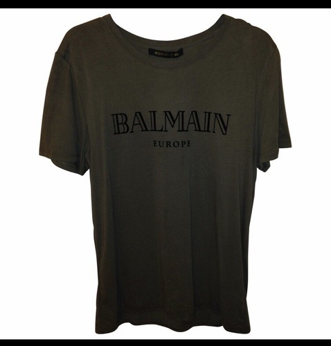 T-Shirt H\u0026M X Balmain Taille M Khaki 