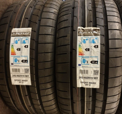2X NEW DUNLOP SPORTMAXX RT2 245/40/19 XL 98Y UHP 245 40 19 CAR