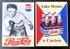 rare Jake LaMotta Pepsi Cola Advertising Promo ACEO Boxing Card raging bull
