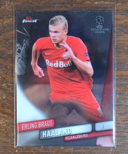 2019-20 Topps Finest UCL Soccer #91 Erling Braut Haaland Rookie RC Salzburg City