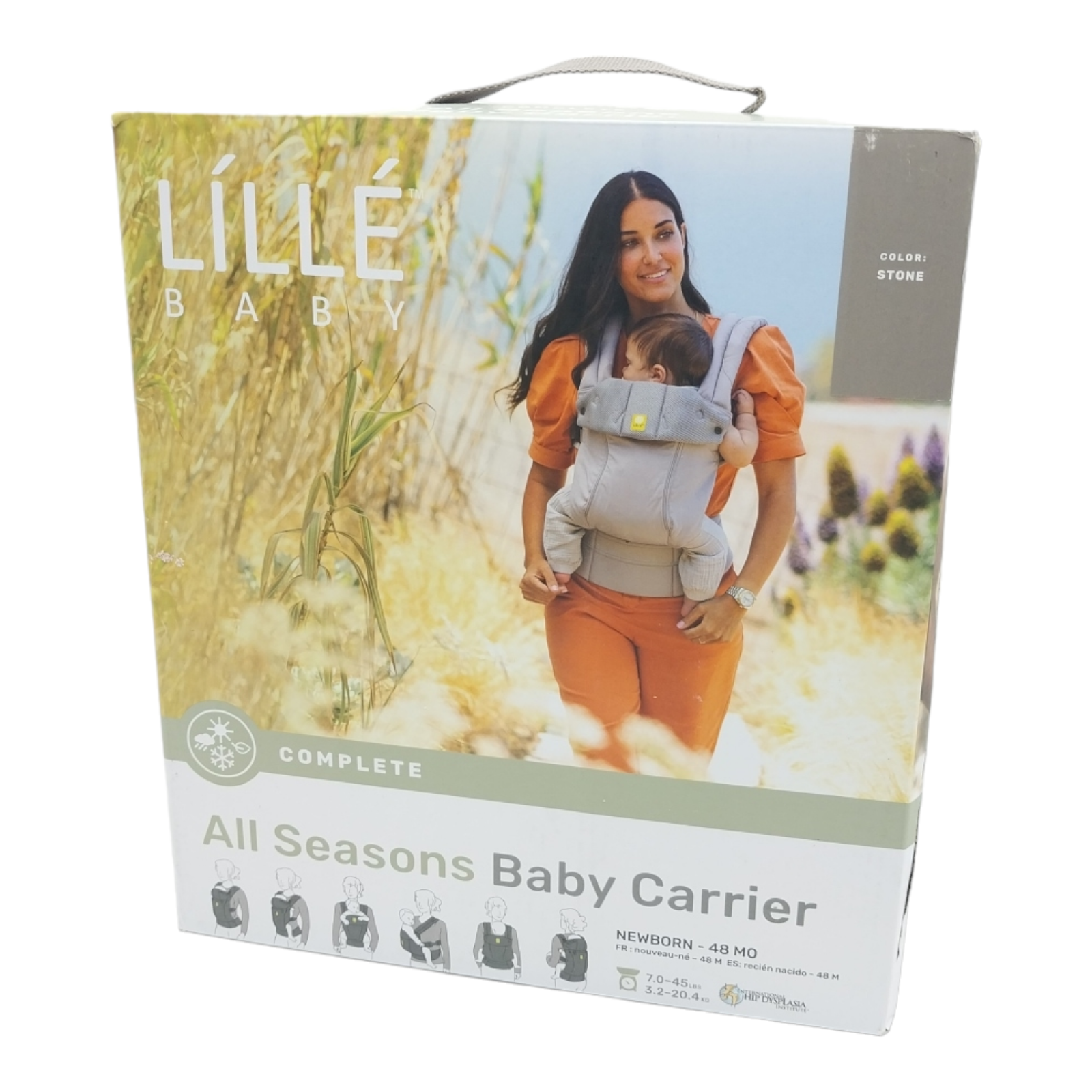 LILLE BABY All Seasons Baby Carrier Newborn-48 Mo Stone color-image