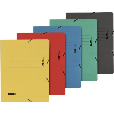 BAIER & SCHNEIDER GMBH & CO. KG Eckspanner Eckspannmappe Sammelmappen Ordnungsmappe mit 3 Klappen 375g/m² Pappe