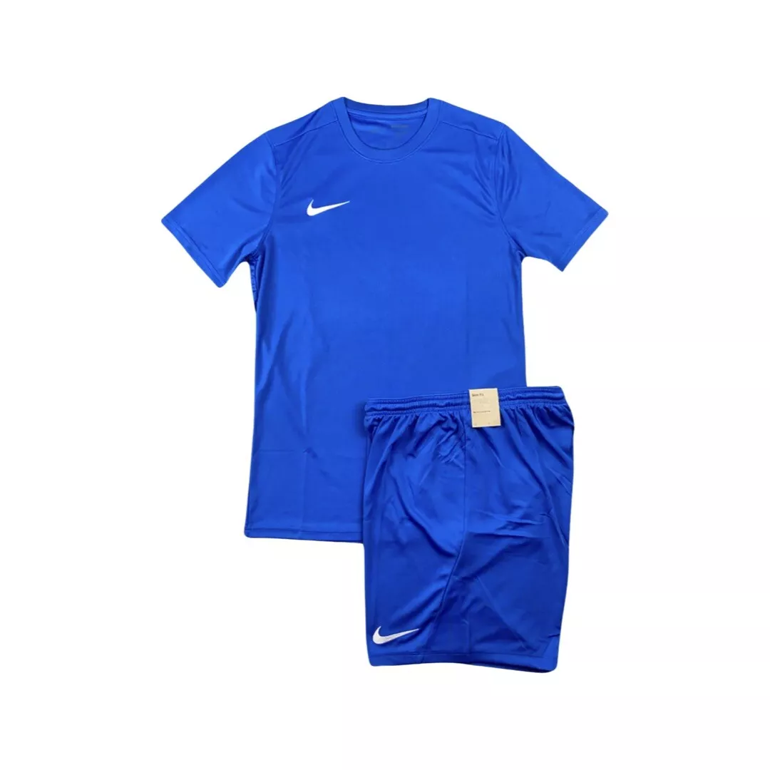 Mens M Medium Nike Dri-Fit Short And T Shirt Set, Royal Blue