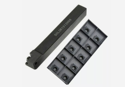 SCLCR1212H09 12mm CNC External Turning Holder + 10Pcs CCMT09T304-SM Inserts
