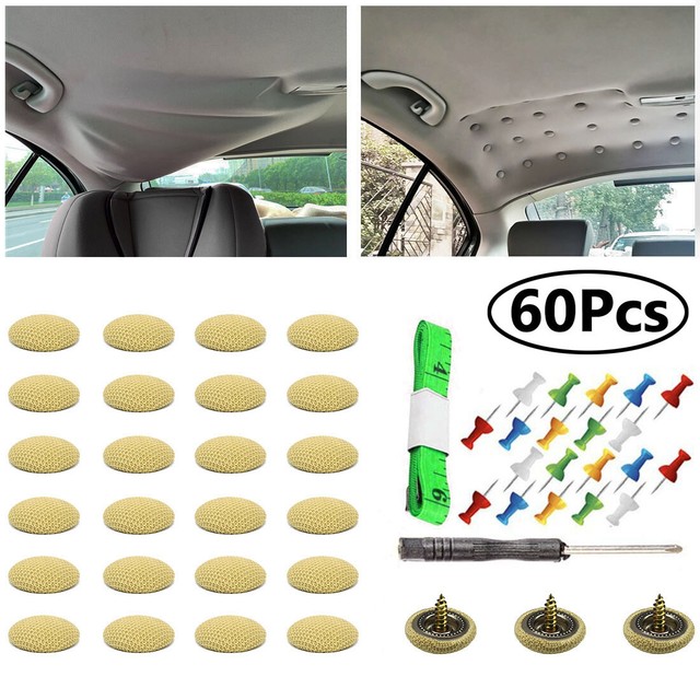 60X Sagging Headliner Repair Buckle Pins Rivet car Roof Liner Ceiling