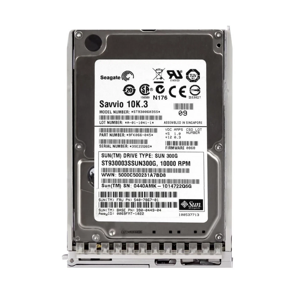 Disco Rigido Sun 540-7867-01 ST930003SSUN300G 300GB 10000U/Min 16MB SAS2 2.5 " - Immagine 3 di 3