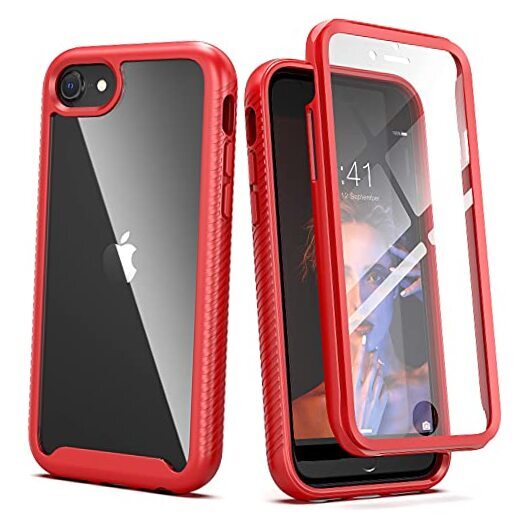 for iPhone SE 3 Case (3rd Gen 2022),for iPhone SE 2020 Case,for iPhone 8 & Red