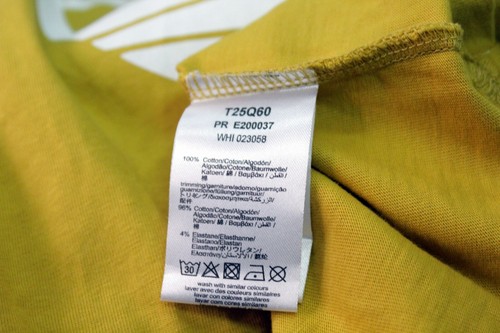 Timberland Women's Size M T-Shirt Short Sleeve Yellow Cotton - Picture 12 of 12