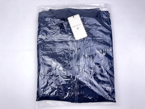 SikSilk Poly Mens Track Top, Mens Sweater UK Size 2XL, Navy, New