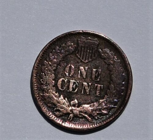 1896 Indian Head One Cent Penny Error Bronze Slight Rainbow Tone Error - Picture 8 of 12