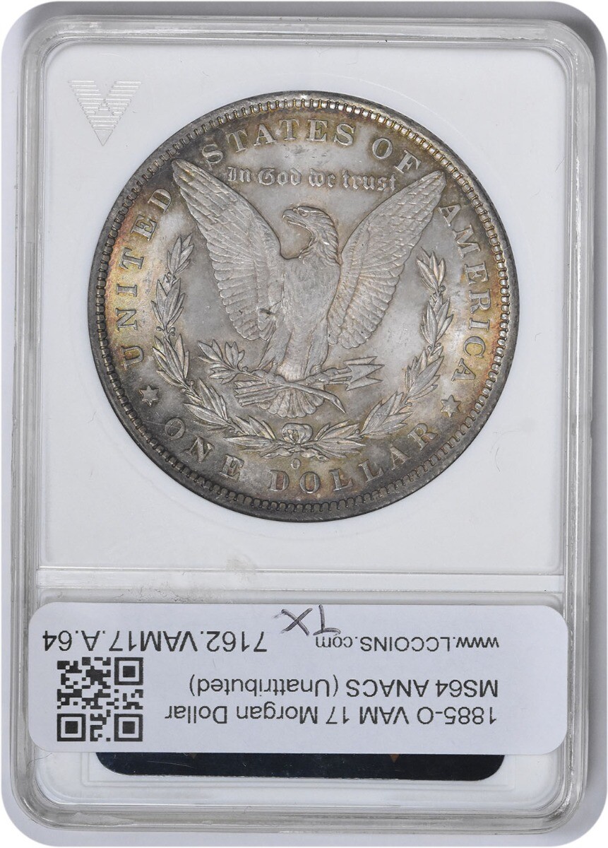 1885-O VAM 17 Morgan Silver Dollar MS64 ANACS | eBay 1885-O VAM 17 Morgan Silver Dollar MS64 ANACS | eBay