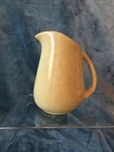Vintage Yellow BAUER Speckled Pitcher 6.25” Tall MCM