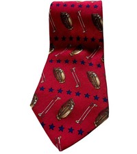 Tommy Hilfiger Silk Golf Tie 100 Silk Made In Italy