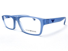 NEW Emporio Armani EA3088 5535 Mens Translucent Blue Eyeglasses Frames 53/17 140