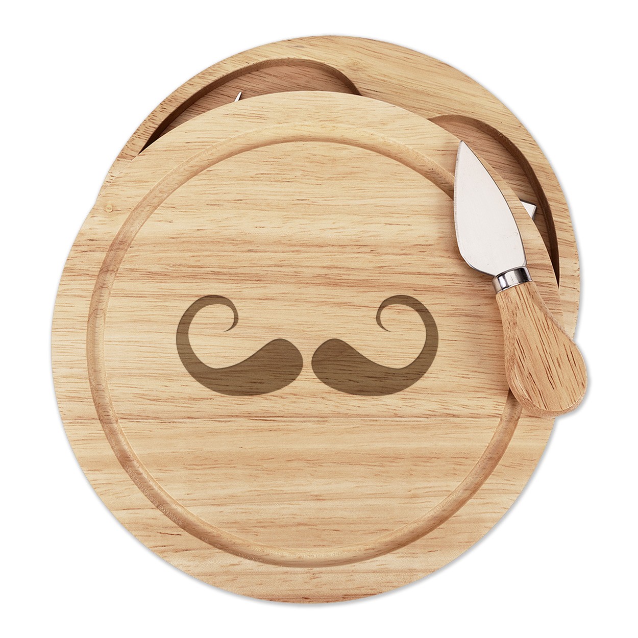 Imperial Moustache Cheese Board Knife Set Funny Mens Hipster Beard