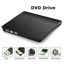 USB External Optical Drive DVD/CDRW Desktop Laptop Universal Slim CD Burner