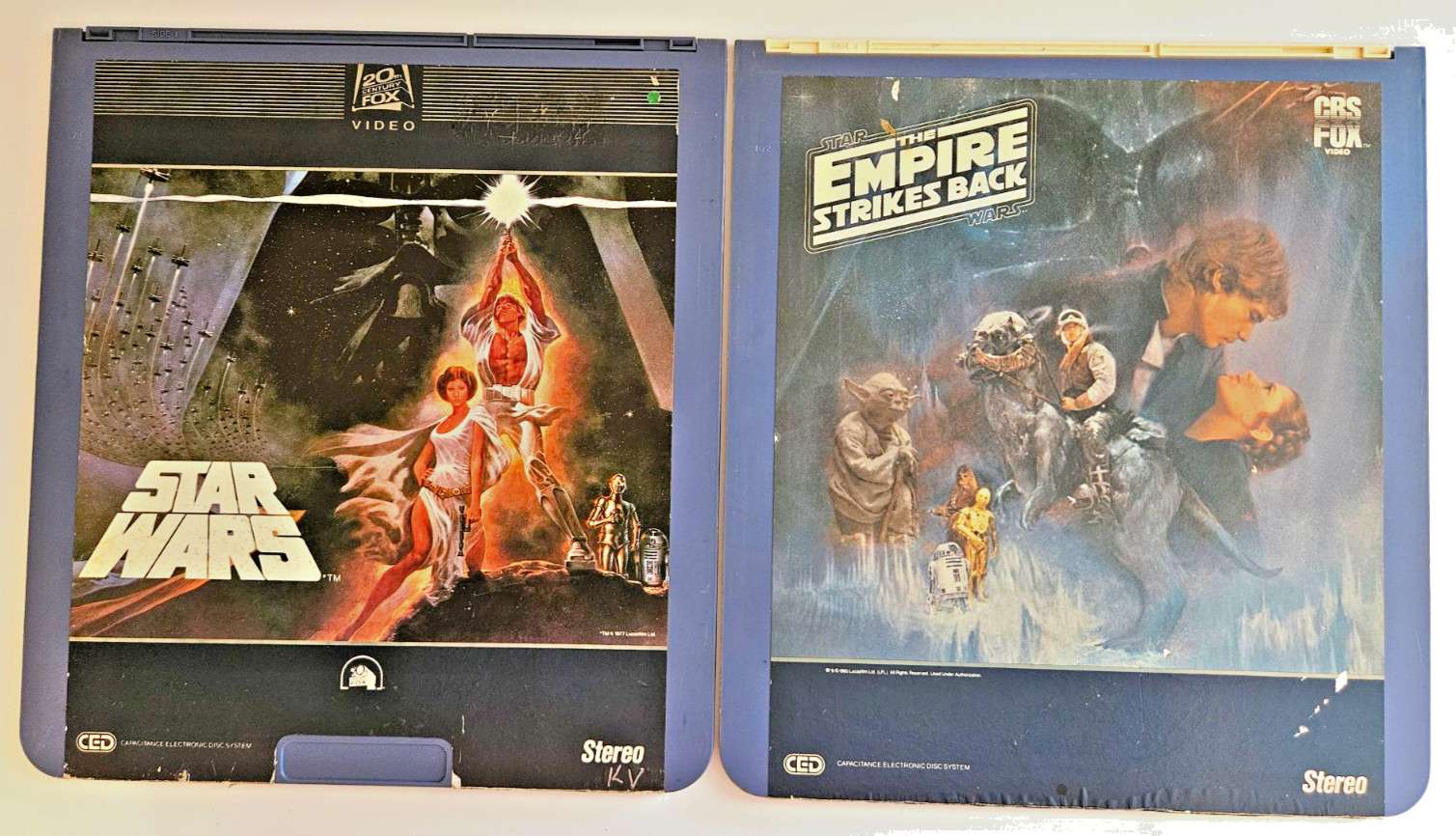 Star Wars New Hope and Empire Strikes Back Laser Disc Lot original vintage