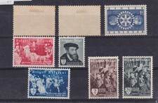 (belgium)1954/5 three sets MH,two tiny toned   x357