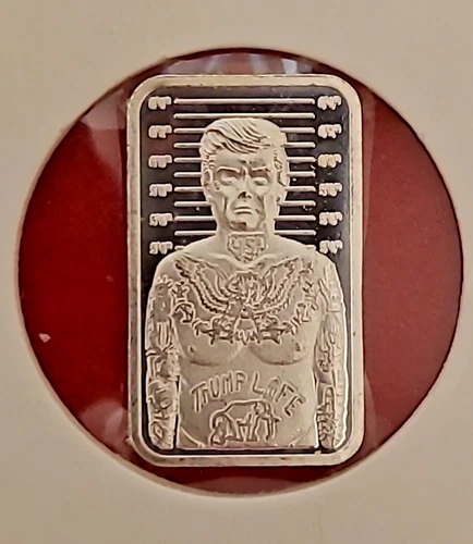1/10th Ounce Silver Trump Mug Shot - Tormint - .999 Deminted Ag
